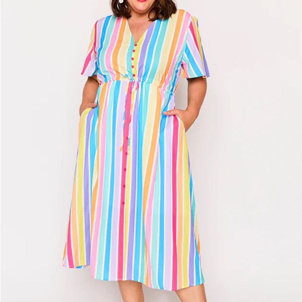 Little Party Dress Marley in Candy Stripe size 10